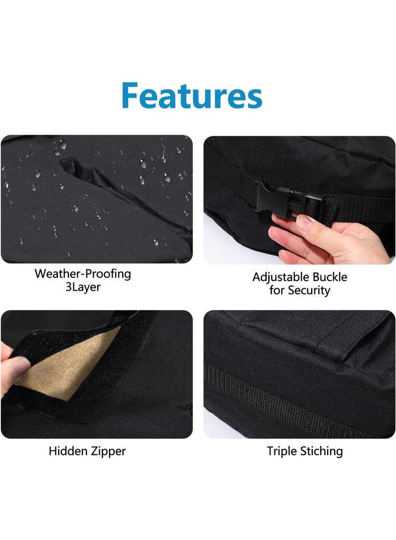 Outdoor Umbrella Base Weight Bag, Fillable Sand Bags for Patio Garden Umbrella Stand,Round - Image 4